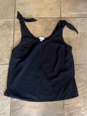 Women's Black Tie-Shoulder Camisole